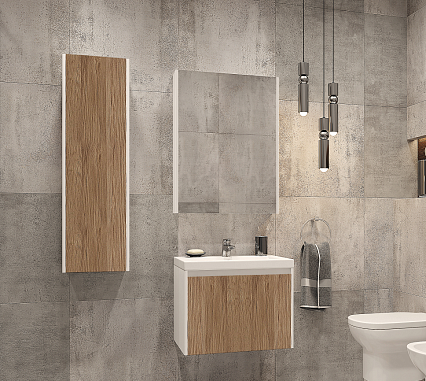 Тумба с раковиной Velvex Klaufs 70 см подвесная, 1 ящик