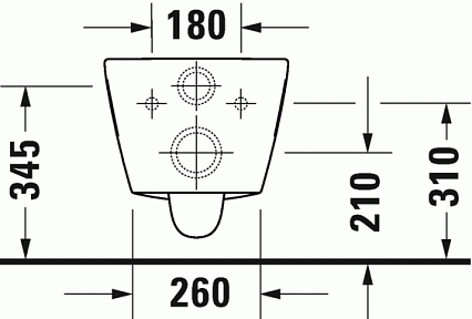 Подвесной унитаз Duravit D-Neo 257809 безободковый