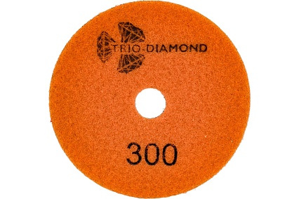 Алмазный гибкий шлифовальный круг Черепашка 100 № 300 сухая шлифовка TRIO-DIAMOND 360300