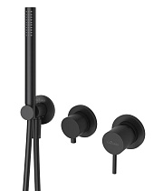 Смеситель для душа Cezares LEAF-DIM3-D-L-NOP черный матовый