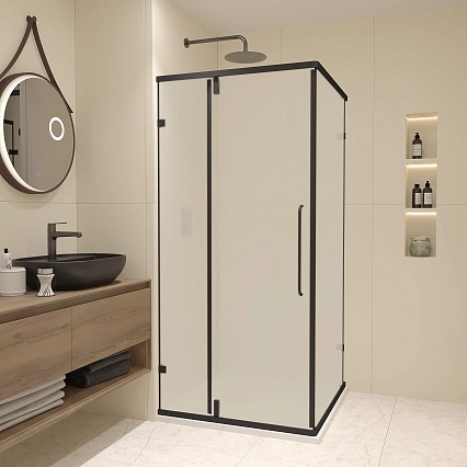 Душевой уголок RGW Classic CL-035B 90x90 матовое, черный 350903599-24