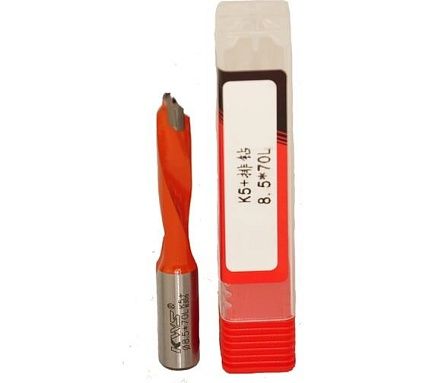 Сверло для глухих отверстий KWS HW Ø8.5х43х70 Z=2 L K5+ ZCG0AD340