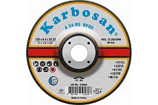 Диск шлифовальный по металлу 125х6.4х22 мм Karbosan KAR-910560