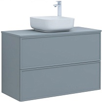 Мебель для ванной Aquanet Арт 100 см со столешницей, мисти грин