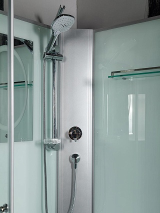 Душевая кабина WeltWasser WW500 WERRA XL 1001 100x100 хром, прозрачное 10000014048