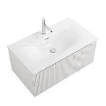 Тумба с раковиной BelBagno Uno 80 см 1 ящик, Bianco Opaco