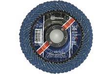 Круг лепестковый U-форма трехсторонний 125x11x22.23 мм, Z40, цирконий EuroCut EC-FU125Z40