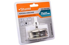 Коронка алмазная (75х55 мм; 6-гранный хв-к) Sturm 1055-09-7555