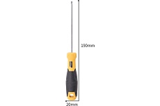 Шлицевая отвертка Deli SL3х100мм DL6331001 Cr-V, магнит, TPR+PP ручка 98346