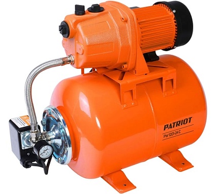 Насосная станция Patriot PW 1201-24 C, насосная часть - чугун, бак 24 л, 1200 Вт, 3800 л/час. 315302561