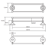 Полотенцедержатель Bemeta Retro 144304232 66 см, двойной, хром