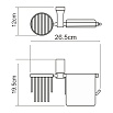 Держатель туалетной бумаги WasserKRAFT Lopau K-6059 с держателем освежителя