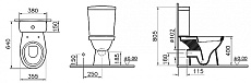 Унитаз компакт Norm Eisberg 9844B099-7204 с функцией биде