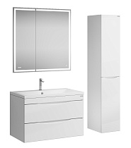Мебель для ванной Grossman Виста 80 см белый глянец