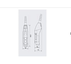 Пульт управления OCALIFT 2 кнопки, М5, 1 скорость, стоп, IP55 TNHA1-61F