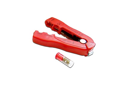 Инструмент для снятия изоляции Lanmaster 0.2 – 0.8 мм 20 – 30 AWG, красный LAN-STR-0.2-0.8
