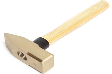 Молоток HORTZ сл. 1.0 кв/боек сплав AlCu искробезопасный с дер. рукояткой HOR 1098250