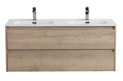 Тумба с раковиной BelBagno Kraft 120 см, 2 ящика Rovere Galifax Bianco