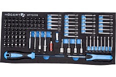 Набор отверток, бит и адаптеров Hoegert Technik ложемент EVA, 107 шт. HT7G150