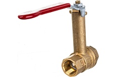 Шаровой кран с удлиненным штоком RUB 1/2 DN15 PN30, ВР-ВР, серия MILANO S.96, ручка S96D00