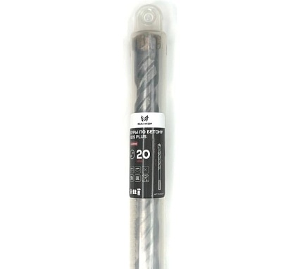 Бур по бетону МАНКОР 20x260 мм, SDS-plus, Х-тип 20.260.4P