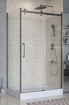 Душевой уголок BelBagno MARINO-2-AH-1-140/80-C-GM 140x80 прозрачный, оружейная сталь