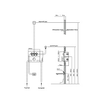 Смеситель для душа Vincea VSCV-431BG4 брашированное золото