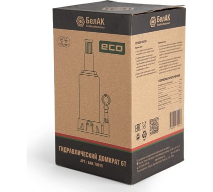 Гидравлический домкрат БелАК 6 т, ECO БАК.70015