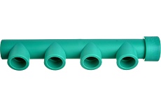 Коллектор Blue Ocean (4 отвода) - 32x25x4 ЗЕЛЕНЫЙ PPRF/FCETA(G) -32х25х4