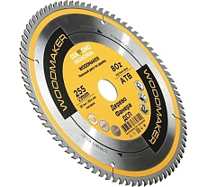 Диск пильный по дереву Woodmaker 255x30/25.4 мм, Z=80 атв Diamond Industrial DIDD255Z80