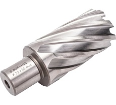 Сверло корончатое HSS по металлу (32х55/88 мм; Weldon 19) D.BOR CD-HSS-055-032-W