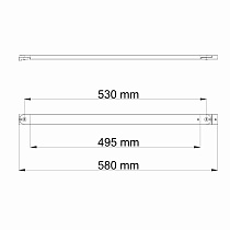 Фиксатор WasserKRAFT D469 для стеклянной шторки Dill 61S, черный