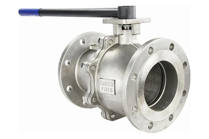 Шаровой кран DN.ru КШФП.316.200 Ду 150 Ру16 с ISO-фланцем и рукояткой D160-04822
