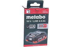 Аккумулятор LiHD 18 В, 4.0 А*ч Metabo 625367000