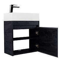 Мебель для ванной Art&Max Family-M 40 см, с дверцей, Hard Coal