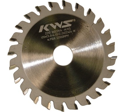 Диск пильный подрезной KWS 120*22*3.0-4.0*24T W K5 02050-120223040024W