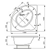 Акриловая ванна VagnerPlast Plejada 150x150 см