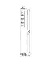 Душевая лейка M&Z Corner Q ACS550A8 черный матовый