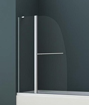 Шторка для ванны Azario Boston AZ142TB 100x140 с полотенцедержателем, прозрачная