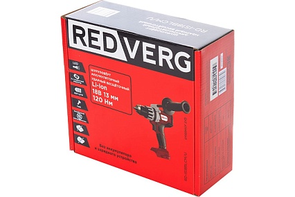 Аккумуляторный ударный бесщеточный шуруповерт Redverg RD-IS18BLCM/U без акк, без з/у 6673119