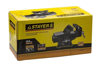 Слесарные тиски Stayer 150 мм 3254-150