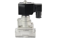 Электромагнитный клапан DN.ru V2W-1001P-NC Ду20 Ру0.4-16 НЗ PTFE 24В AC D130-04466