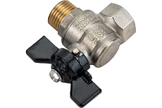 Шаровой кран LD PRIDE угловой шаровой 1/2'' - 1/2'' вн/нар бабочка 552306