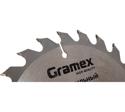 Диск пильный по дереву 160х22.23/20 мм, 24Т Gramex 015271