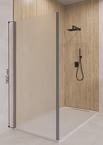 Боковая стенка RGW Z-050-2Gr 110x195 матовое, серый 352205211-210