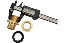 Штуцер для бочки HG 1/2&quot; ВР х 3/4&quot; НР х 25 мм 1897810