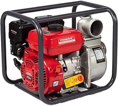 Мотопомпа бензиновая, поверхностный насос POWERAC 80 мм, 7 л.с, 850 л/мин, PRWP30