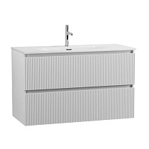 Тумба с раковиной BelBagno Uno-Mini 100 см Bianco Opaco