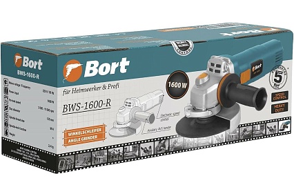 Шлифовальная угловая машина Bort BWS-1600-R 93411157