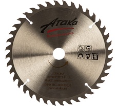 Диск пильный по дереву (180х20 мм; 40T) профи АТАКА 8079040